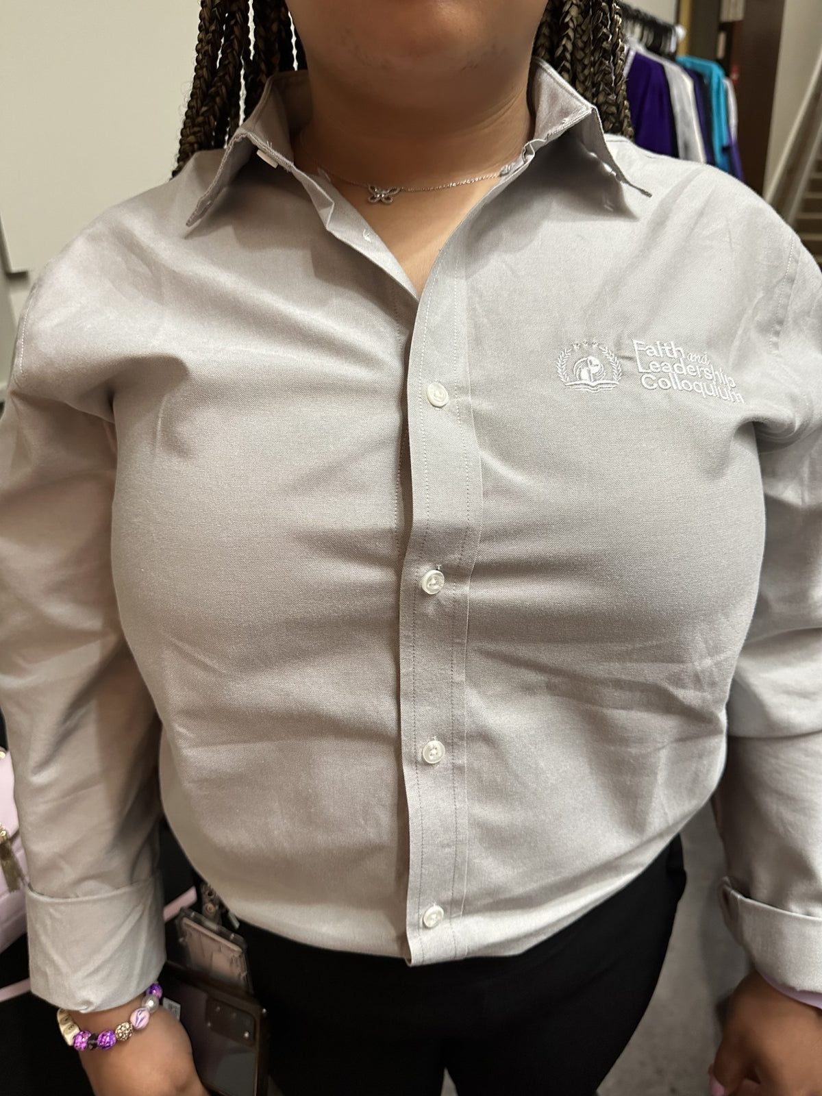Faith and Leadership Colloquium Button Up